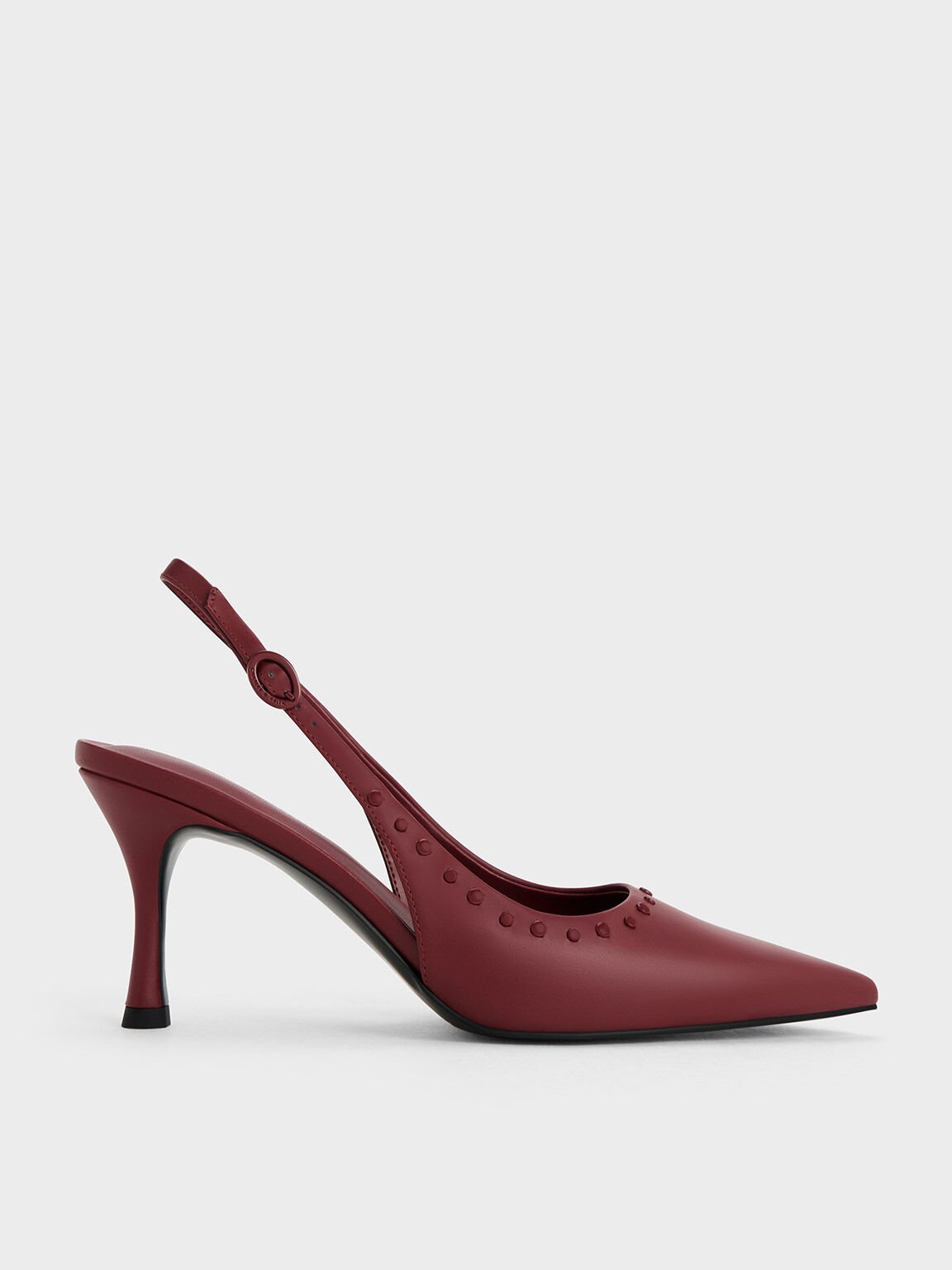 Burgundy slingback sales heels
