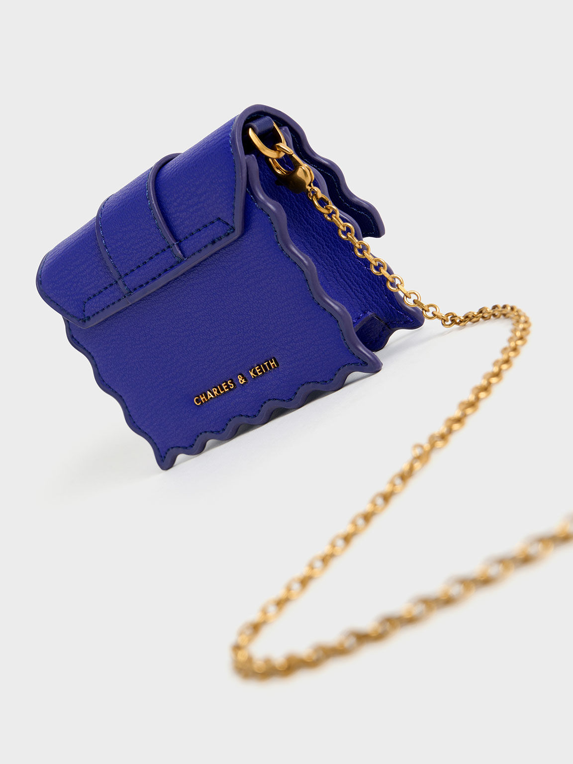 Cobalt Waverly Scallop Trim Mini Bag CHARLES KEITH SA