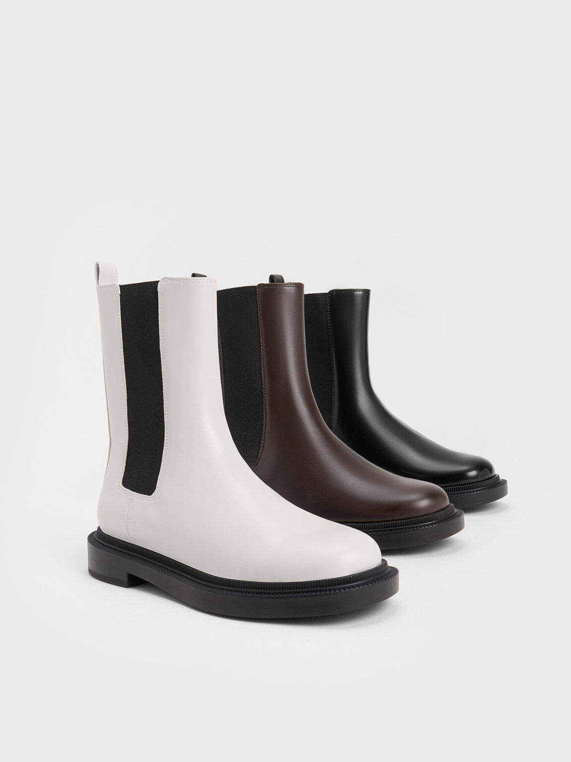 Classic Chelsea Boots, White, hi-res