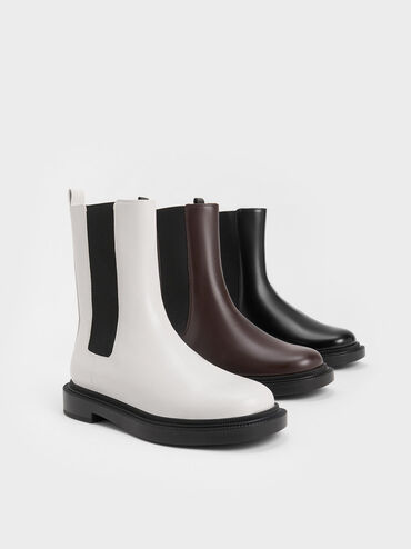 Classic Chelsea Boots, White, hi-res