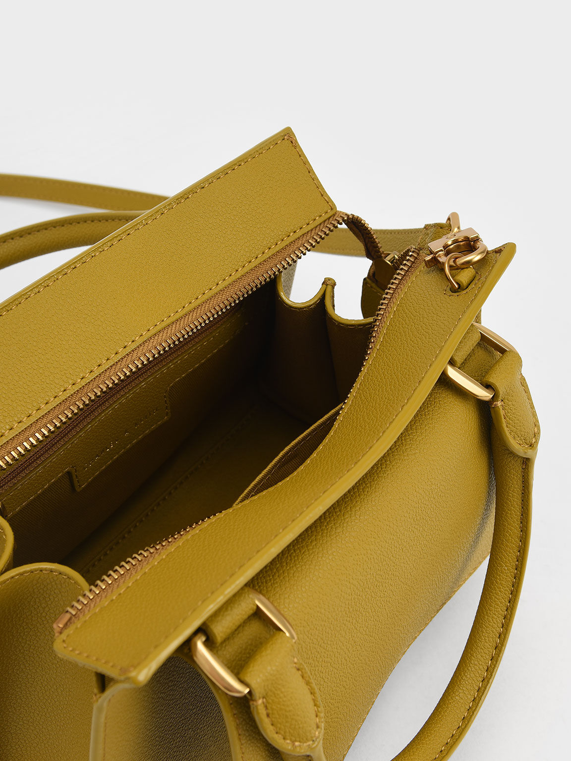 Mustard Huxley Trapeze Tote Bag CHARLES KEITH SA