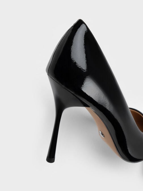 حذاء كيرا بمقدمة من الجلد الباتنت, Black Patent, hi-res