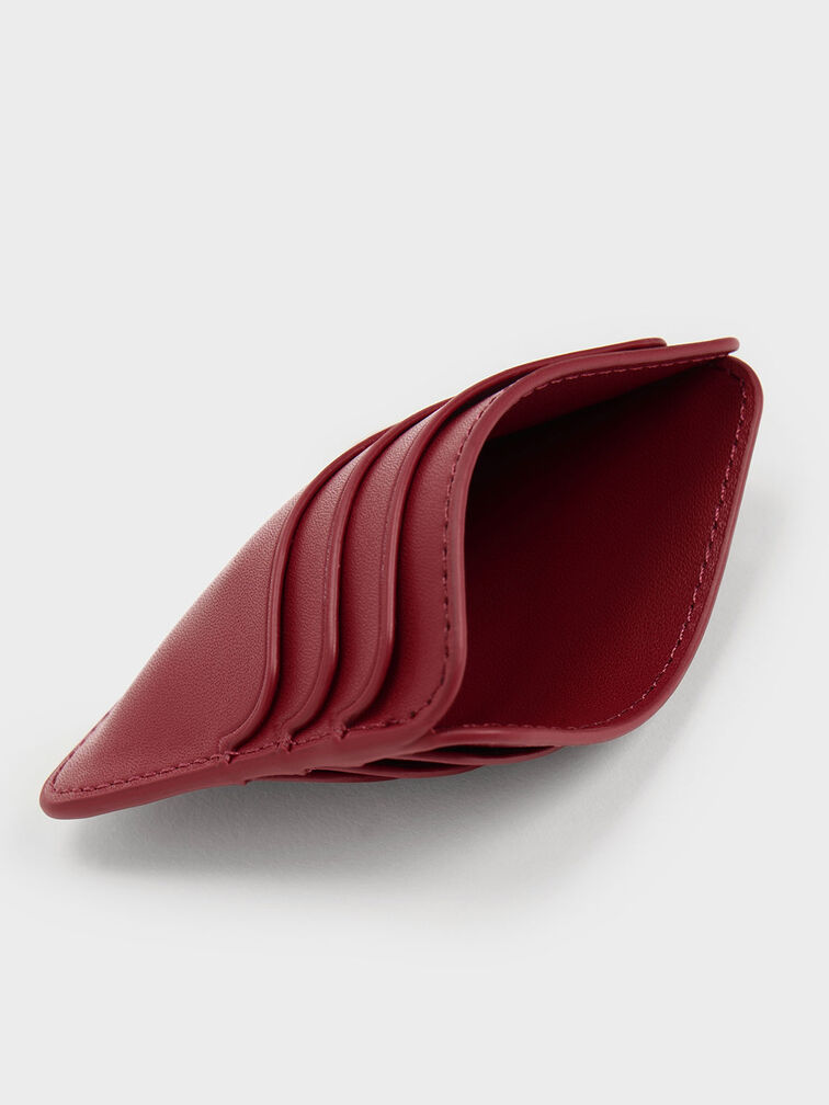 Multi-Slot Card Holder, Red, hi-res