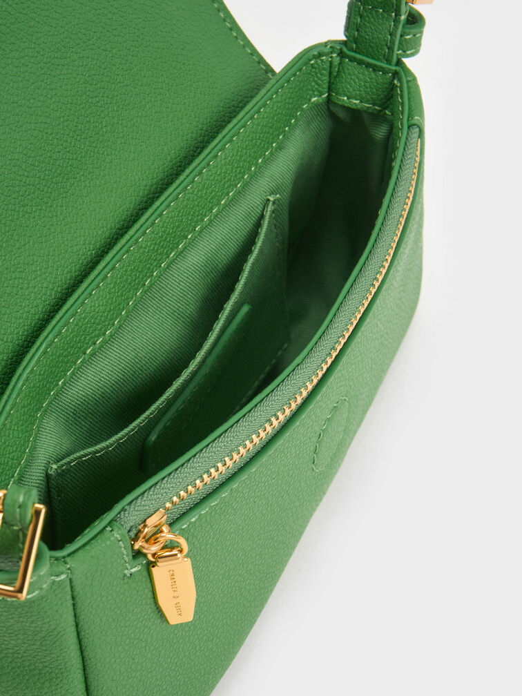 حقيبة كتف داكي, لون أخضر, hi-res