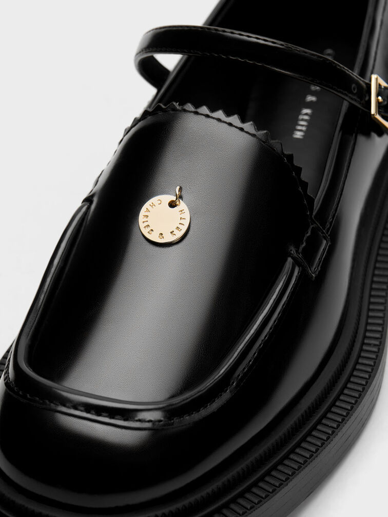 Circle Charm Mary Janes, Black Box, hi-res