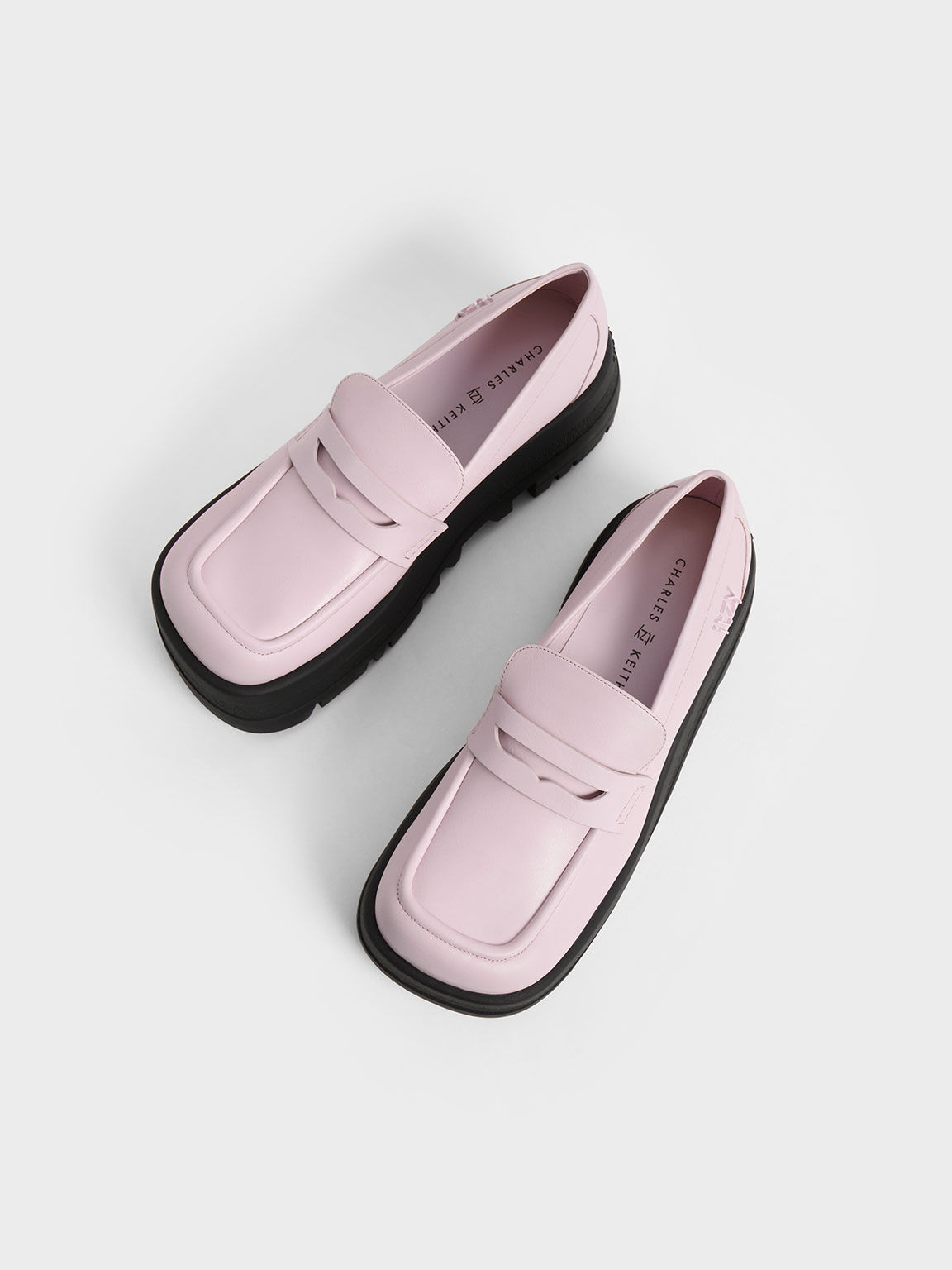 حذاء رانيير من إتزي - نعل تشانكي بلاتفورم وتصميم بيني لوفر, ليلكي, hi-res