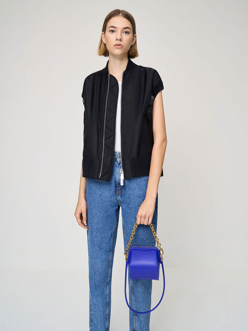 Ridley Chain-Link Boxy Bag, Cobalt, hi-res