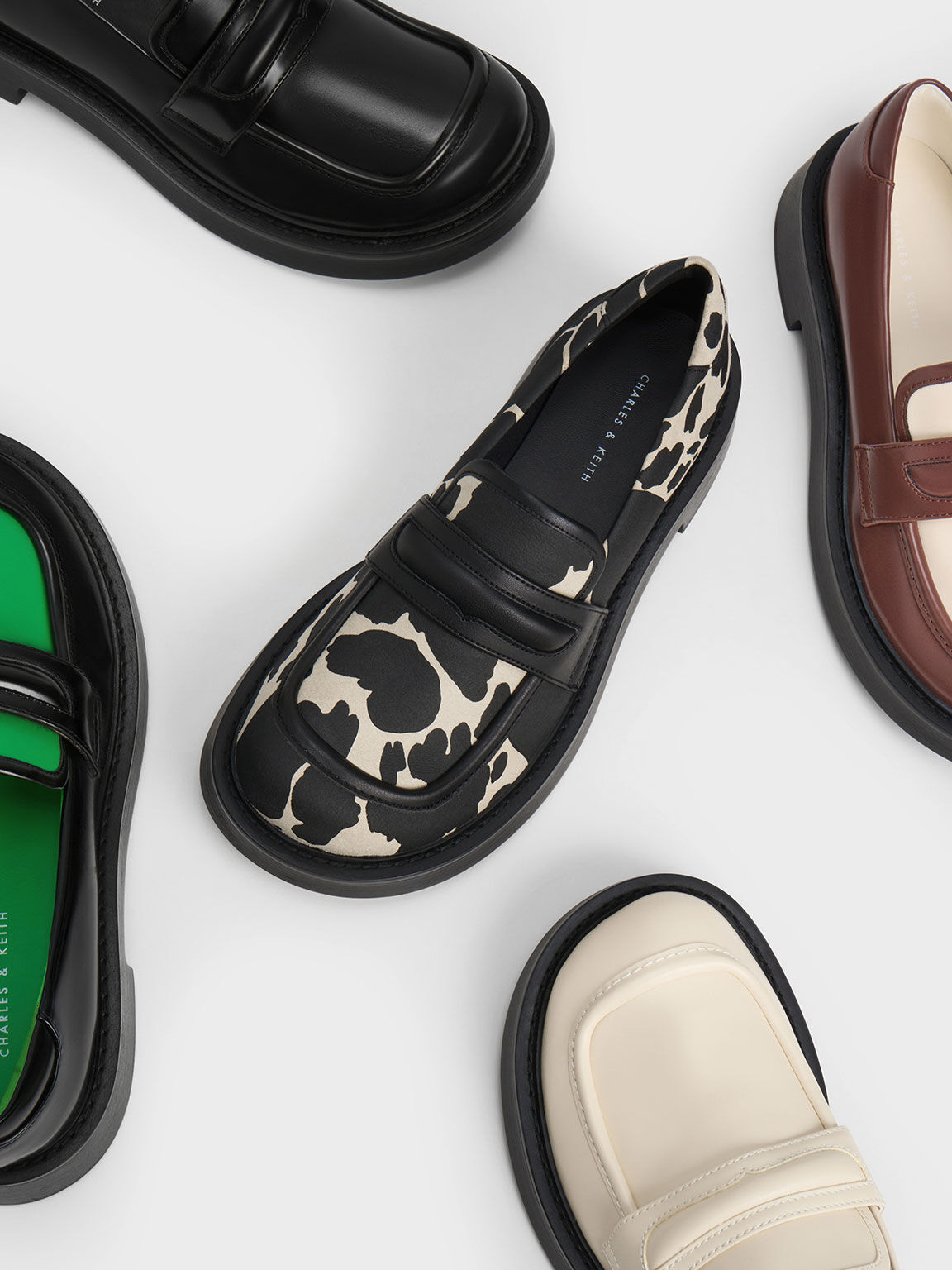 Penelope Penny Loafers, Black, hi-res
