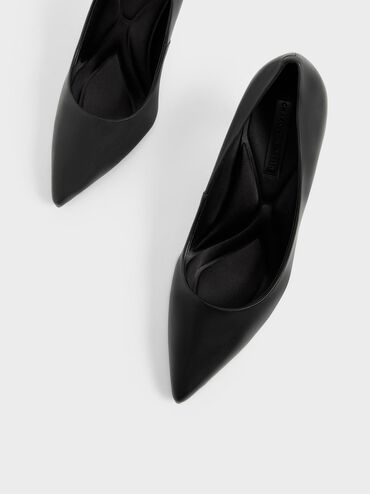 حذاء كلاسيكي بكعب أسطواني, أسود, hi-res