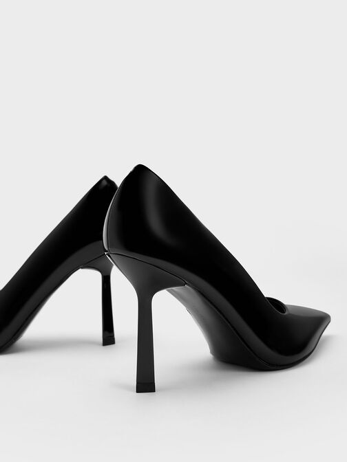 Patent Pointed-Toe Pumps, Black, hi-res