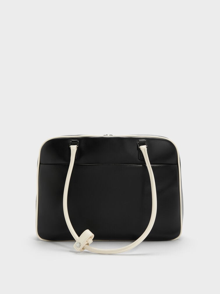 Large Sianna Two-Tone Bowling Bag, Multi, hi-res