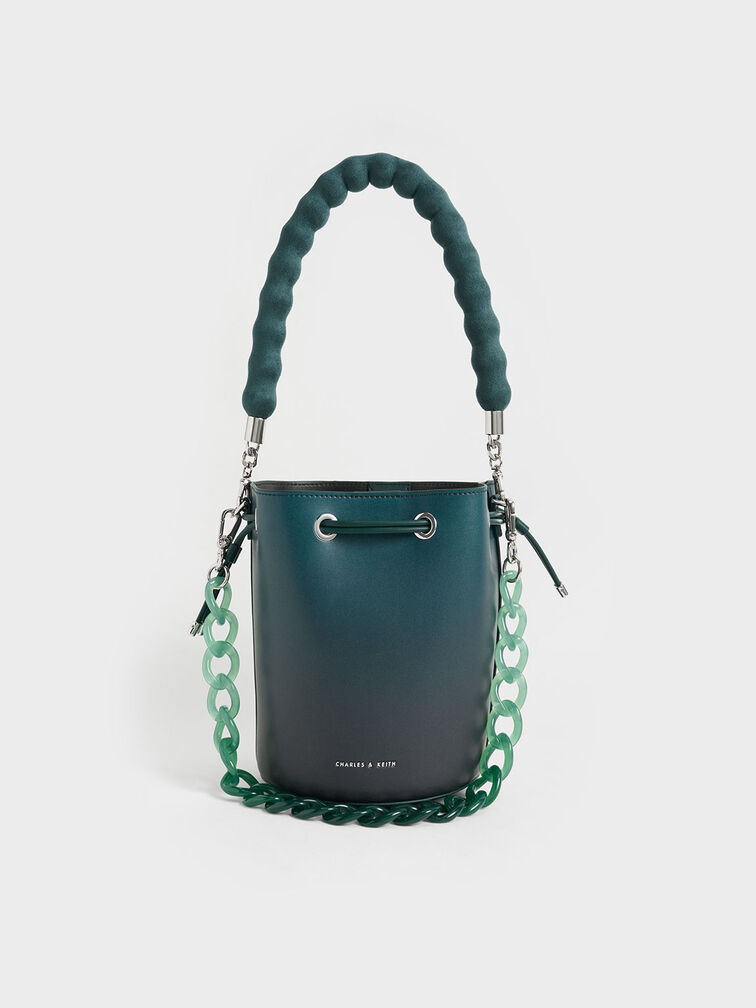 Lana Bucket Bag, Green, hi-res
