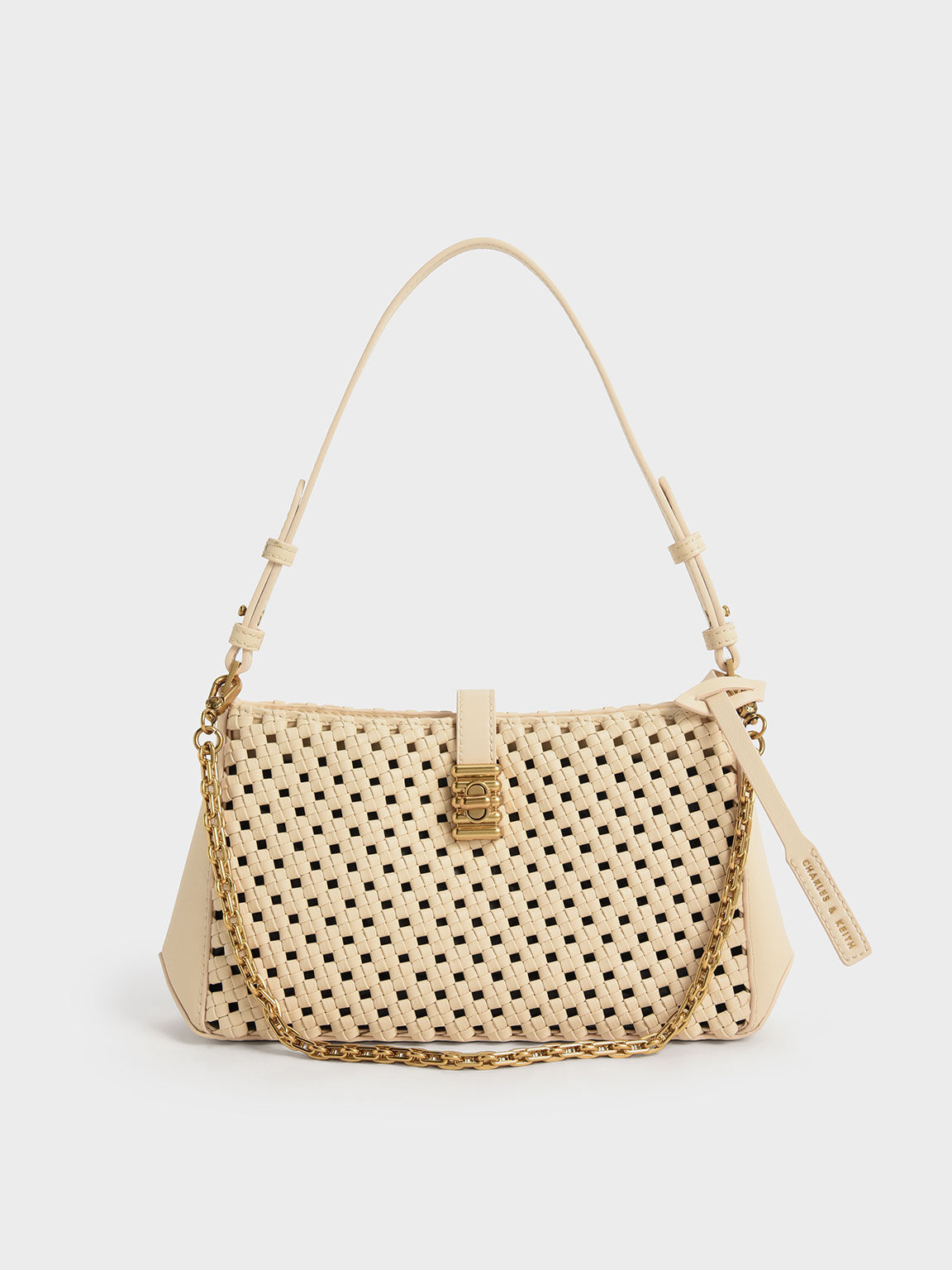 Quilted multi-way messenger bag with chain - Accessories