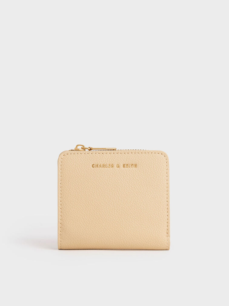 Zip Around Card Holder, Beige, hi-res
