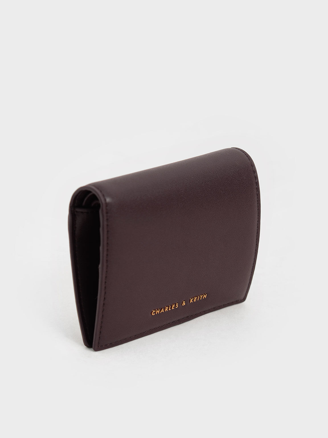 Dark Oak Evelynn Snap Button Mini Wallet - CHARLES & KEITH SA Dark Oak Evelynn Snap Button Mini Wallet - CHARLES & KEITH SA