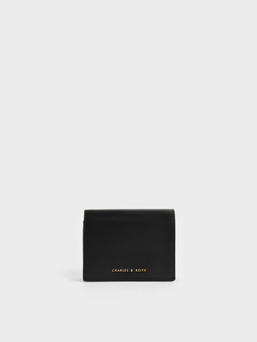 محفظة صغيرة بزر كبس, أسود, hi-res