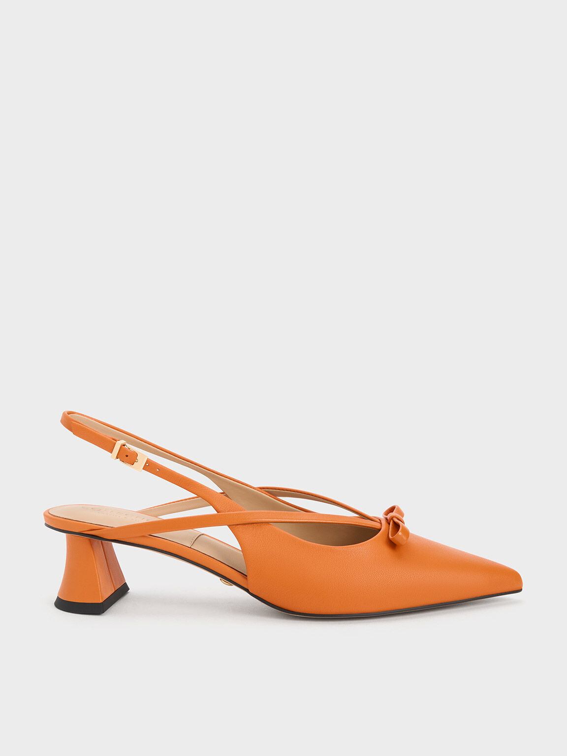Orange slingback top