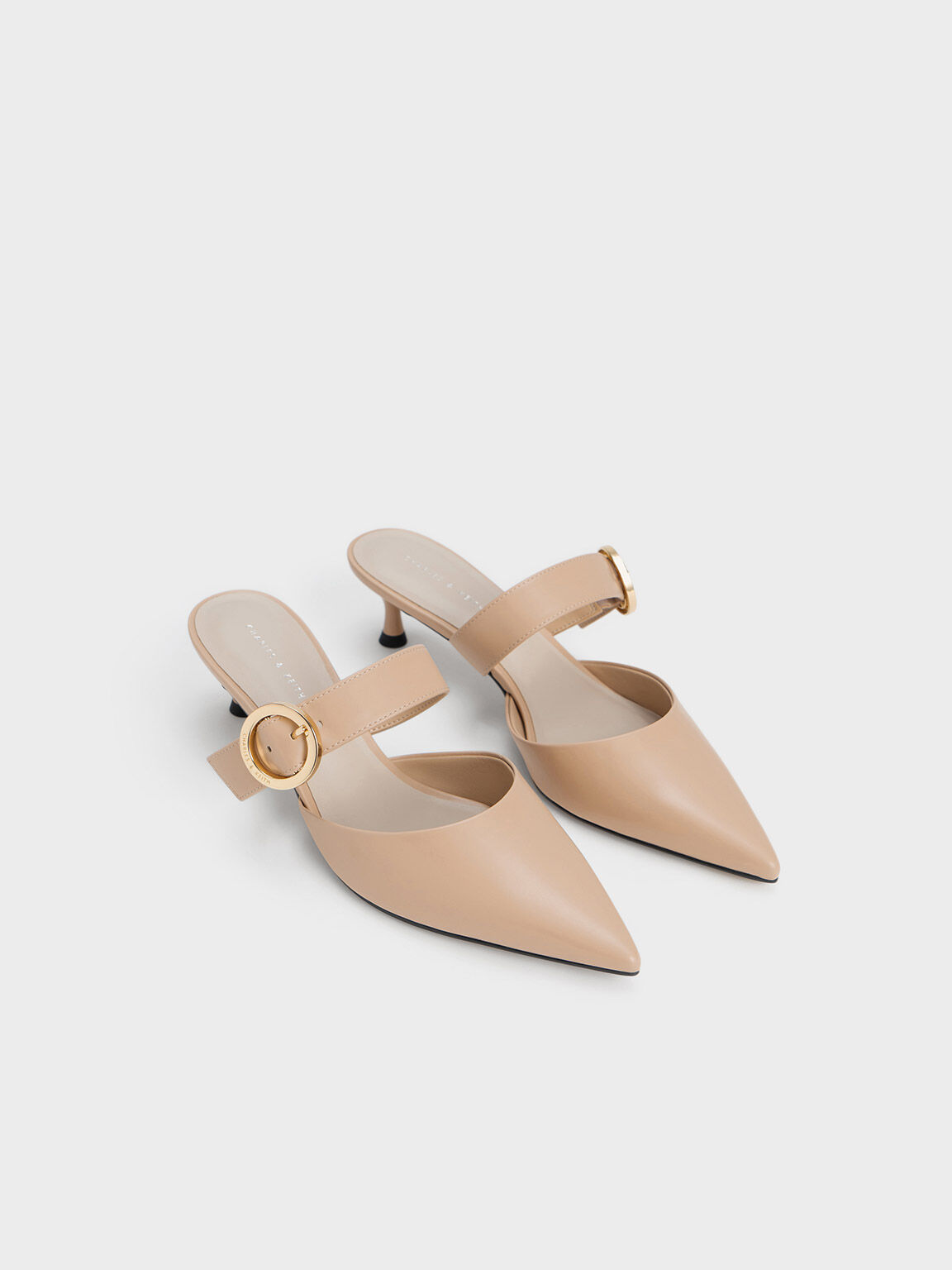 Nude color mules sales