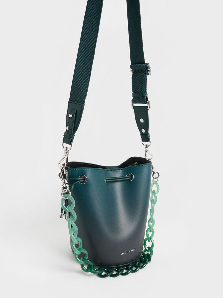 حقيبة باكيت "لانا", لون أخضر, hi-res