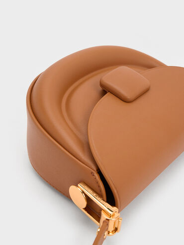 Koa Half-Moon Saddle Bag, Chocolate, hi-res