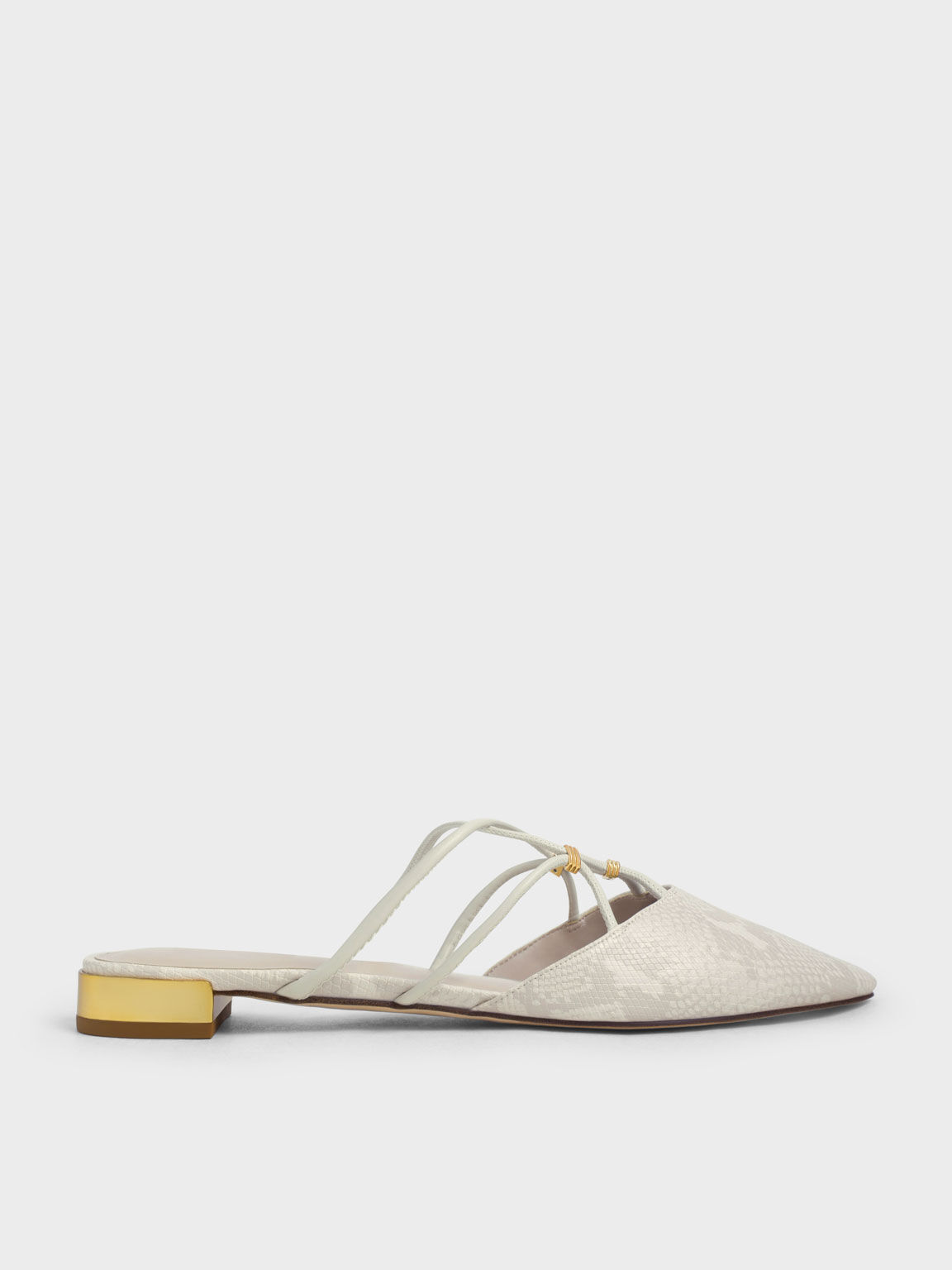 Snake print clearance flat mules