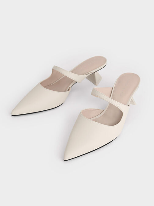 Vada Asymmetric Sculptural Heel Pumps, Chalk, hi-res