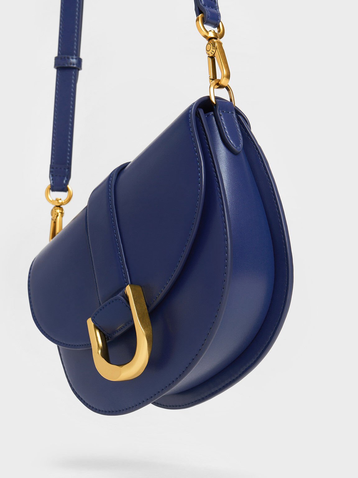 Gabine Saddle Bag, Navy, hi-res