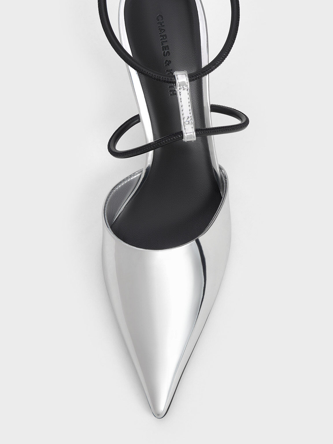 Silver t strap pumps store
