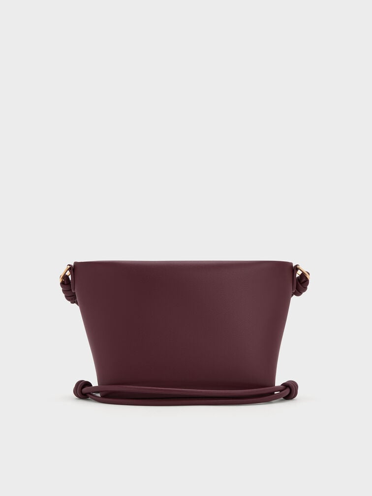 Midori Geometric Crossbody Bag, Wineberry Red, hi-res