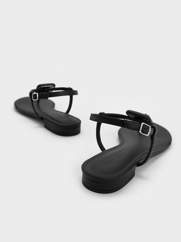 Koa Thong Sandals, Black, hi-res