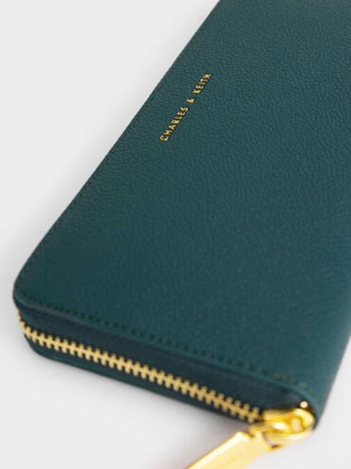 Dulcie Zip-Around Long Wallet, Green, hi-res