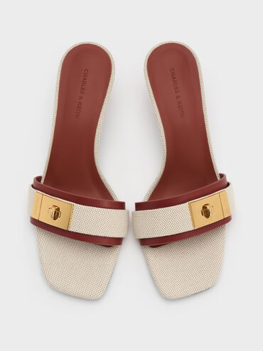 حذاء ميول أيلين بكعب قصير (كيتن) من الكانفاس, متعدد الألوان, hi-res