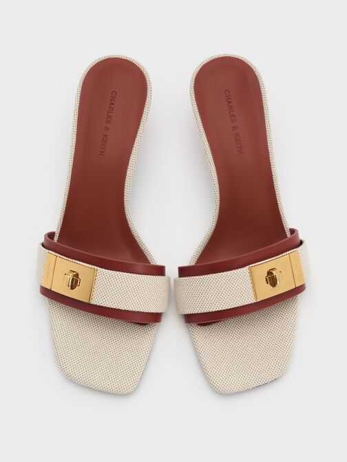 حذاء ميول أيلين بكعب قصير (كيتن) من الكانفاس, متعدد الألوان, hi-res