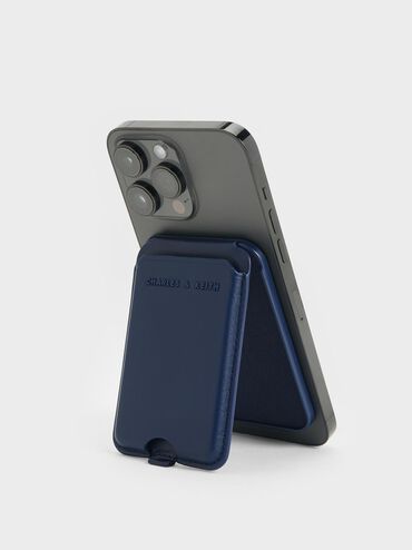 محفظة بطاقات سايرس جلدي بطيّة ثنائية, كحلي, hi-res