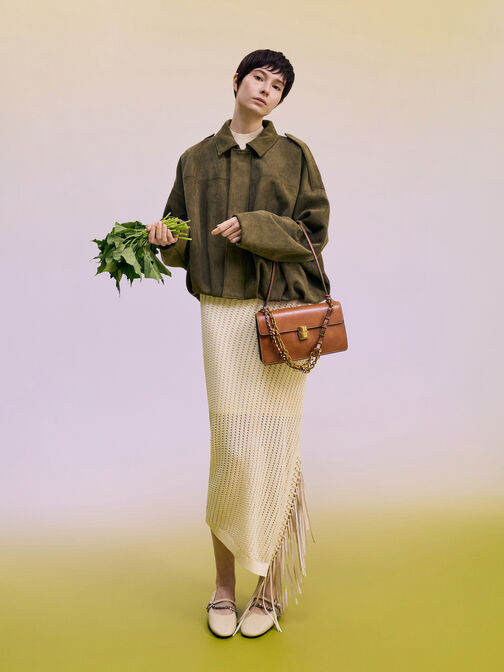 حقيبة كتف من سلسلة حبل أسيلين, Distressed Tan, hi-res