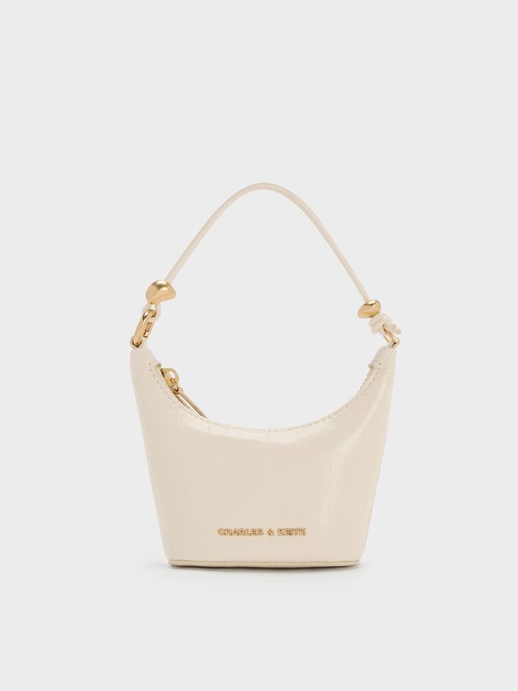 Micro Augustine Eel-Effect Bag, Cream, hi-res