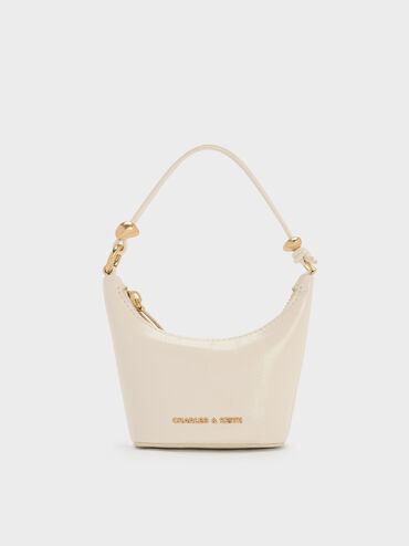 Micro Augustine Eel-Effect Bag, Cream, hi-res