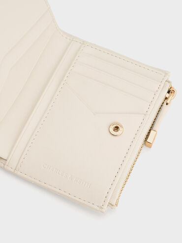Duo Quilted Small Wallet, Cream, hi-res