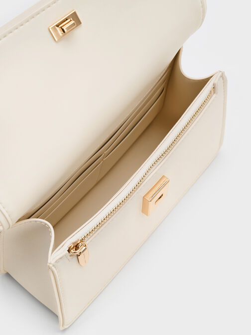 Arlet Belted Top Handle Bag, Cream, hi-res
