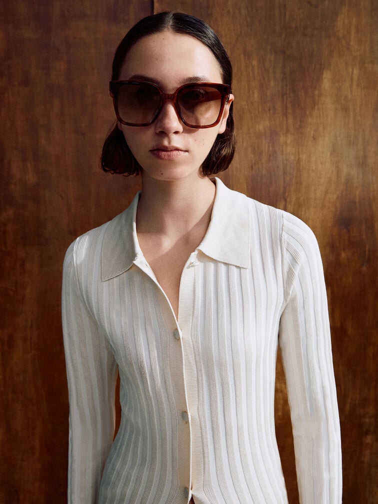 نظارات شمسية بريا قابلة للطي بنقشة صدفة السلحفاة, لون صدفة السلحفاة, hi-res