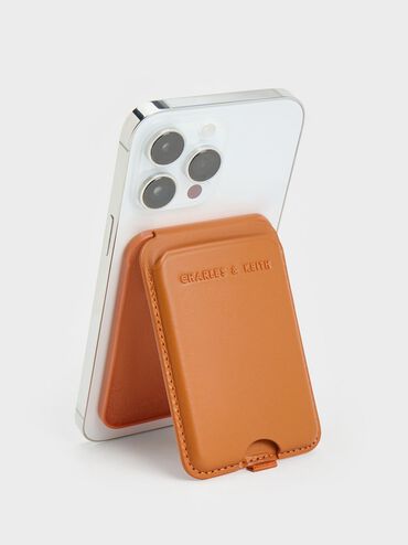 Cyrus Leather Bi-Fold Card Holder, Chocolate, hi-res