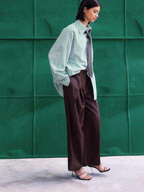 حذاء ميولز بأحزمة مزين بالكريستال من البوليستر المُعاد تدويره, أسود خشن, hi-res