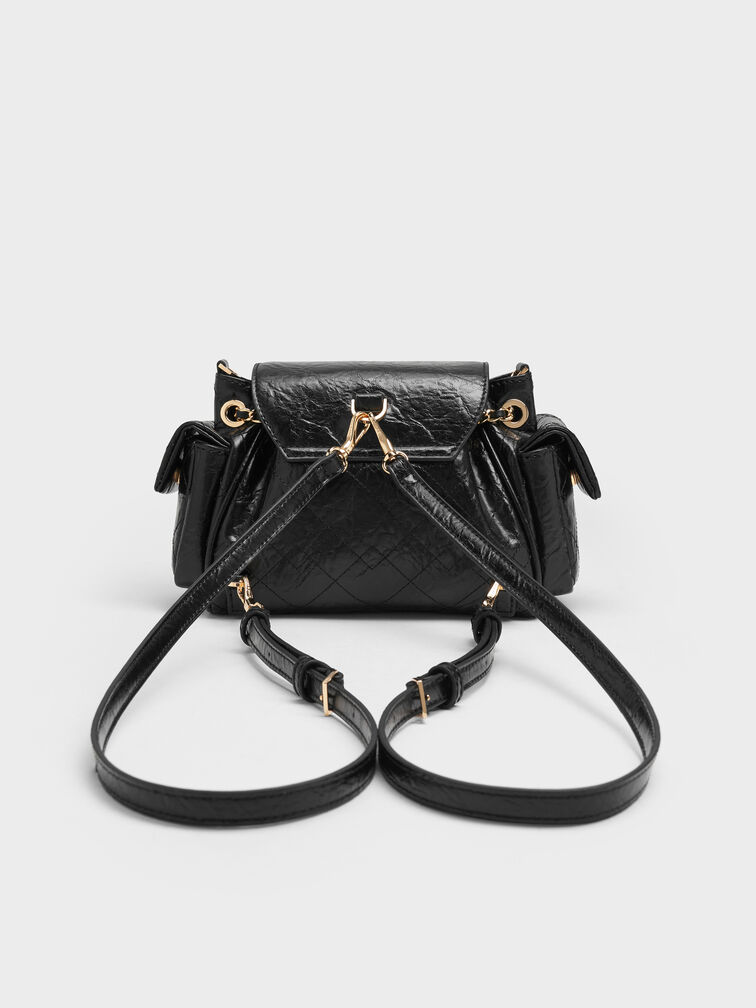 حقيبة ظهر مبطنة, أسود, hi-res