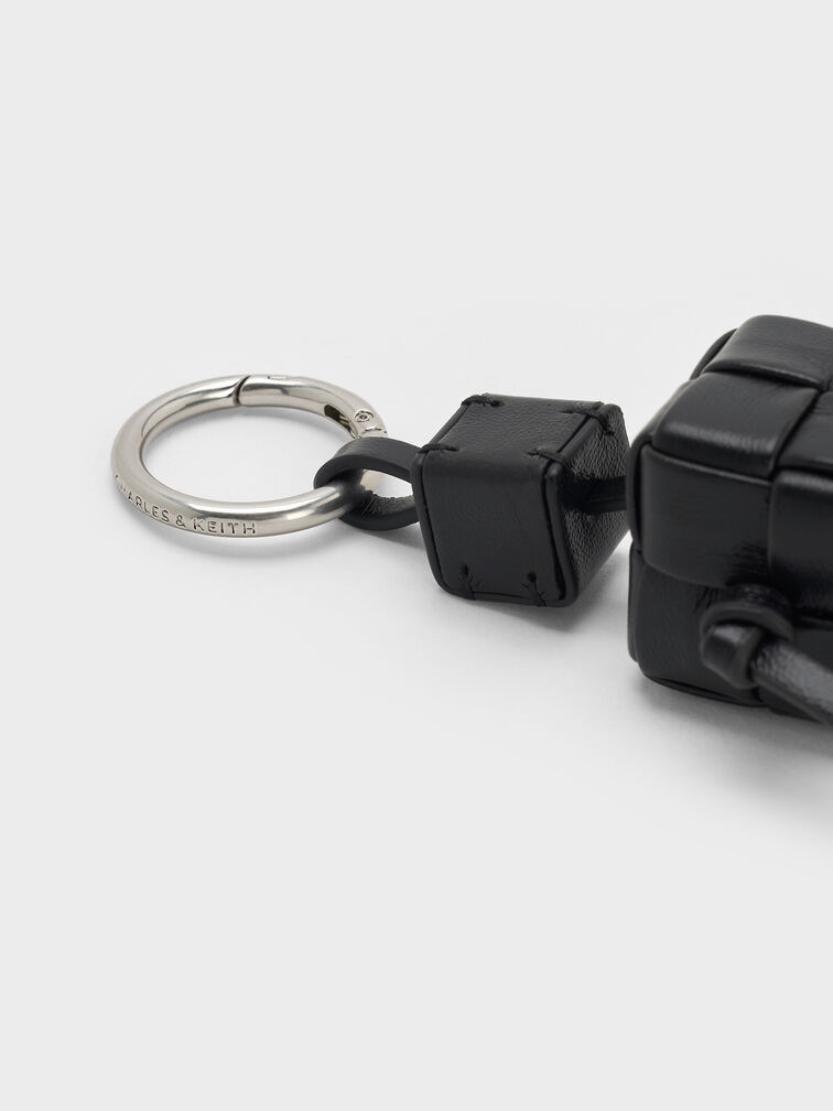 تعليقة شنطة إيفيت روبوت بنقشة منسوجة, أسود كلاسيكي, hi-res