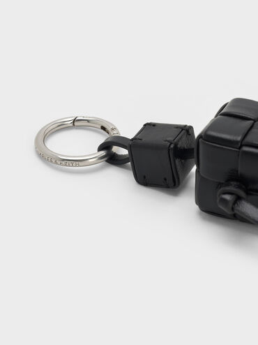 تعليقة شنطة إيفيت روبوت بنقشة منسوجة, أسود كلاسيكي, hi-res