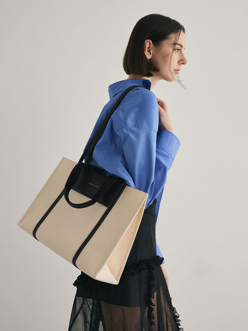 Shalia Canvas Tote Bag, , hi-res