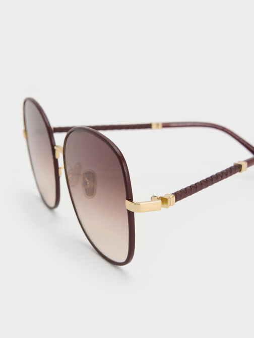 Ivette Butterfly Sunglasses, Burgundy, hi-res
