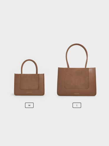 Daylla Tote Bag, Mocha Brown, hi-res