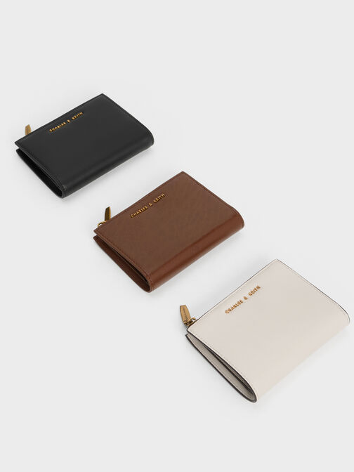 Harmonee Top Zip Small Wallet, Ivory, hi-res