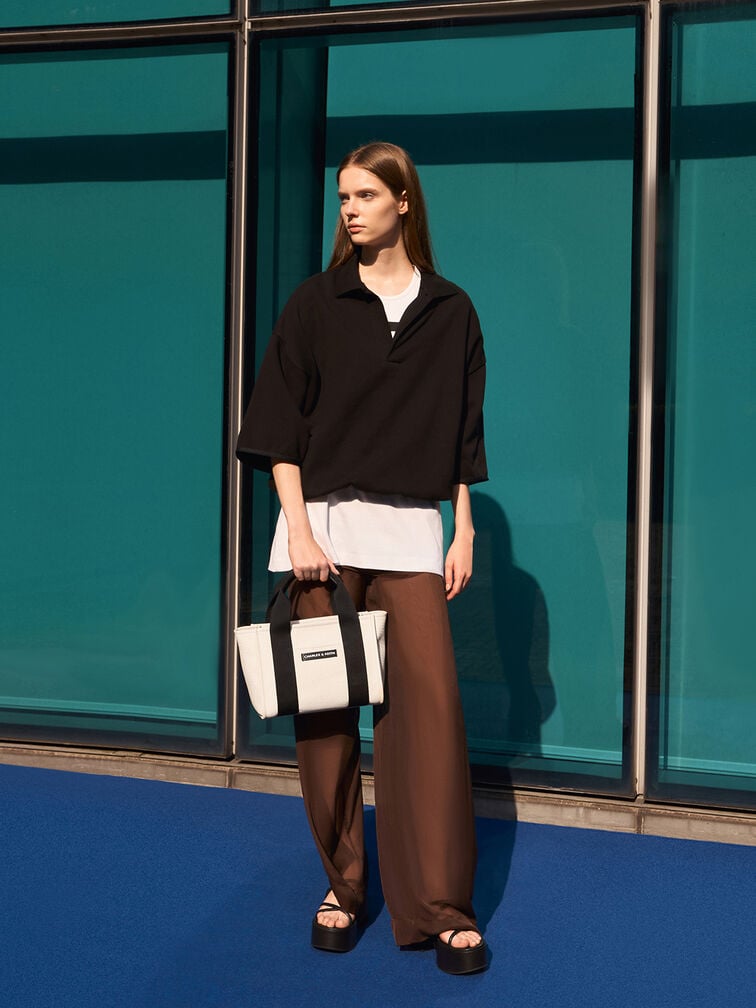 Kay Canvas Tote Bag, Multi, hi-res